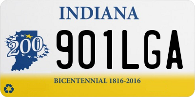 IN license plate 901LGA