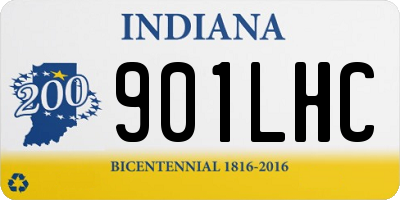 IN license plate 901LHC