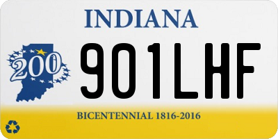 IN license plate 901LHF