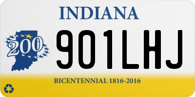 IN license plate 901LHJ
