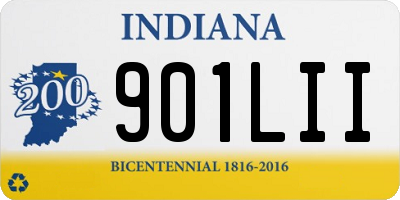 IN license plate 901LII