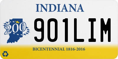 IN license plate 901LIM