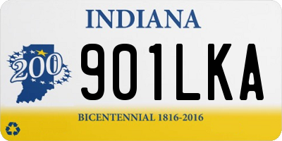 IN license plate 901LKA