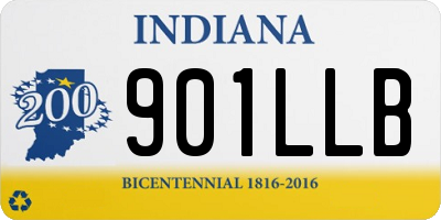 IN license plate 901LLB