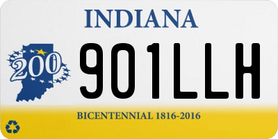 IN license plate 901LLH