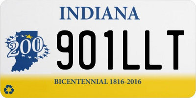 IN license plate 901LLT