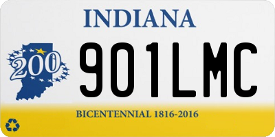 IN license plate 901LMC