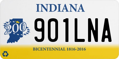 IN license plate 901LNA