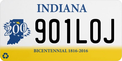 IN license plate 901LOJ