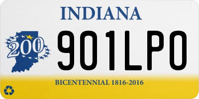 IN license plate 901LPO