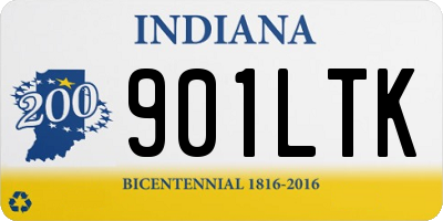IN license plate 901LTK