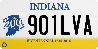 IN license plate 901LVA