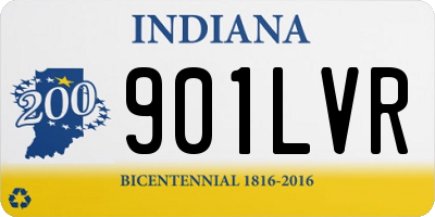 IN license plate 901LVR