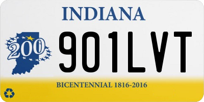 IN license plate 901LVT