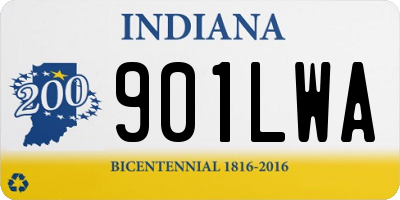 IN license plate 901LWA