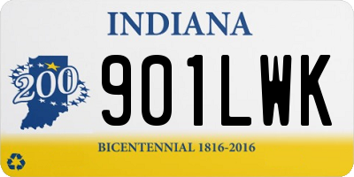 IN license plate 901LWK