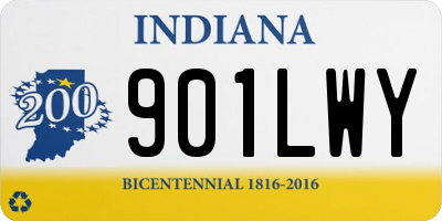 IN license plate 901LWY