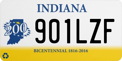 IN license plate 901LZF