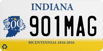 IN license plate 901MAG