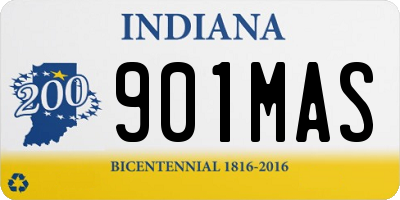 IN license plate 901MAS