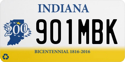 IN license plate 901MBK