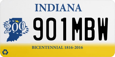 IN license plate 901MBW