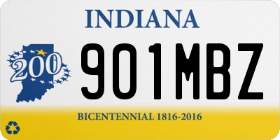 IN license plate 901MBZ