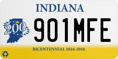 IN license plate 901MFE