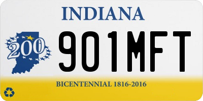 IN license plate 901MFT
