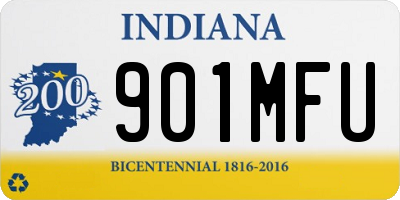 IN license plate 901MFU