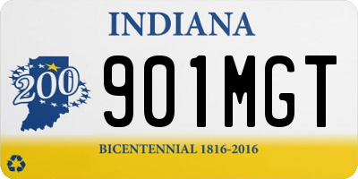 IN license plate 901MGT