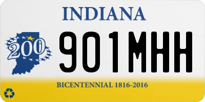 IN license plate 901MHH
