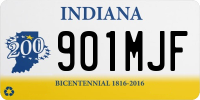 IN license plate 901MJF