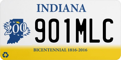 IN license plate 901MLC