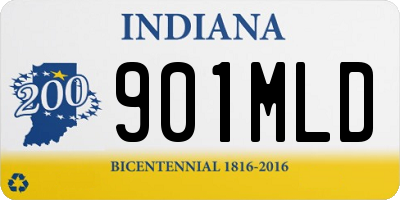 IN license plate 901MLD