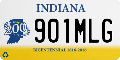 IN license plate 901MLG