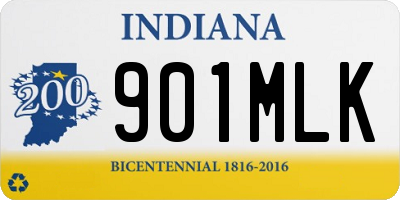 IN license plate 901MLK