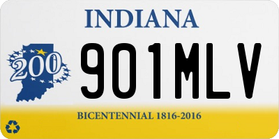 IN license plate 901MLV