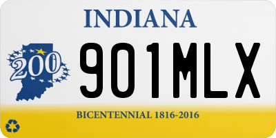 IN license plate 901MLX