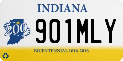 IN license plate 901MLY