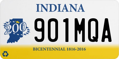 IN license plate 901MQA