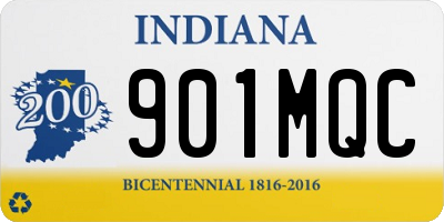 IN license plate 901MQC