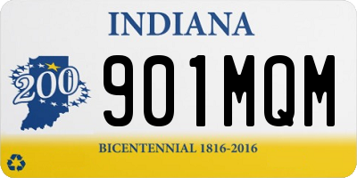 IN license plate 901MQM