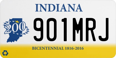 IN license plate 901MRJ