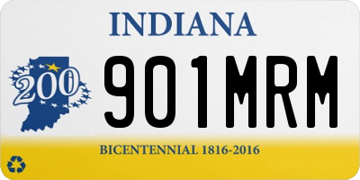 IN license plate 901MRM