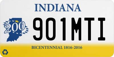 IN license plate 901MTI