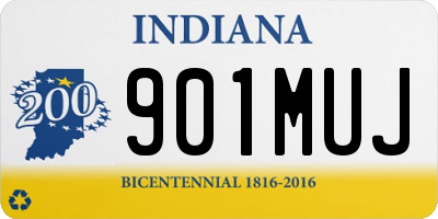 IN license plate 901MUJ