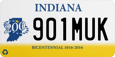 IN license plate 901MUK