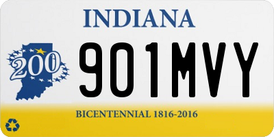 IN license plate 901MVY