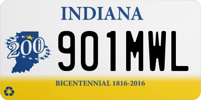 IN license plate 901MWL